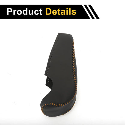 Car Gear Shift Knob Cover for Honda Civic (2006-2011) - Black Brown Faux Leather