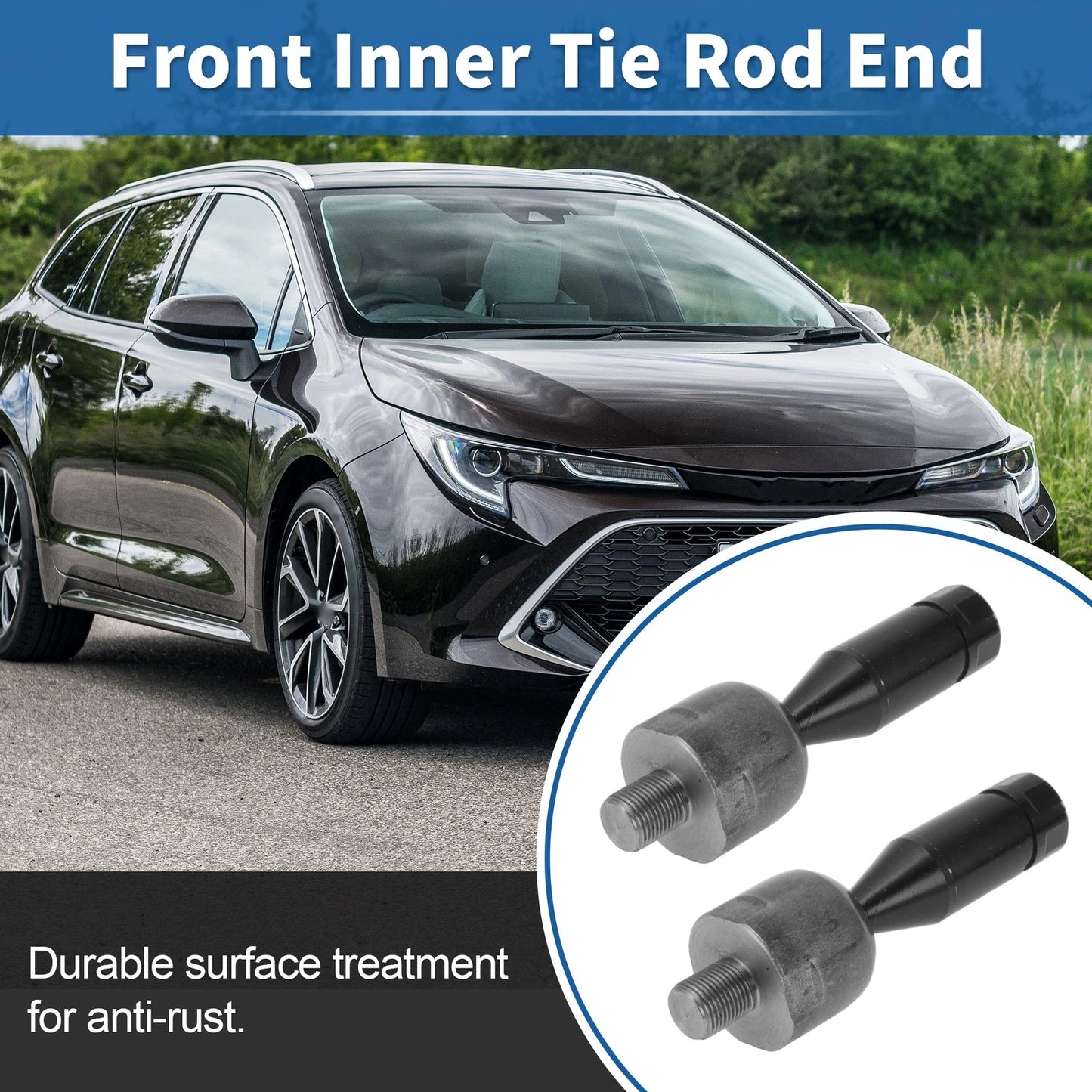 2 x Front Inner Tie Rod End Links for Toyota Tacoma (1995–2004)