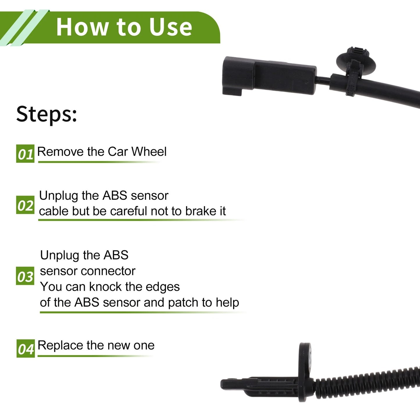 ABS Wheel Speed Sensor for Lincoln MKZ 2013-2015 (2013-2015)