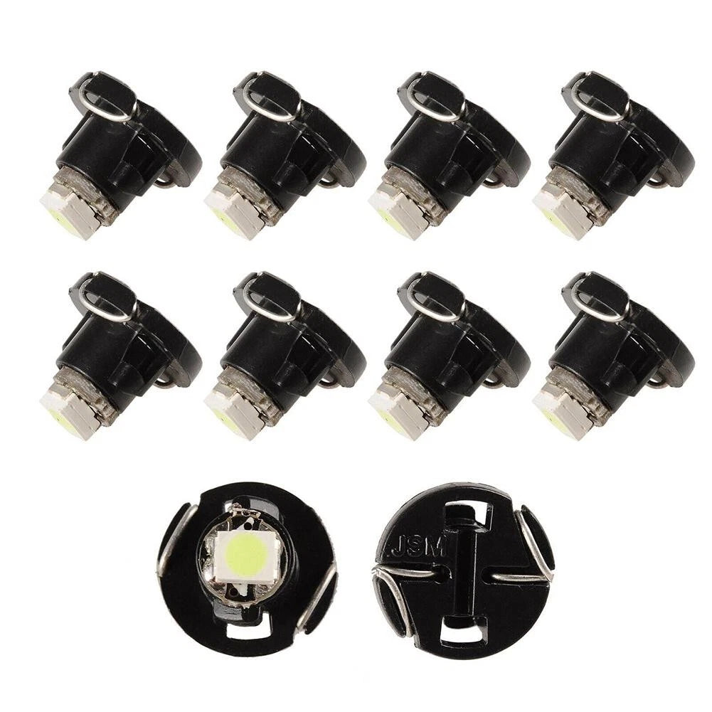 10 Pcs Ice Blue T3 Wedge LED-Cluster Instrument for DASH Climate Bulbs