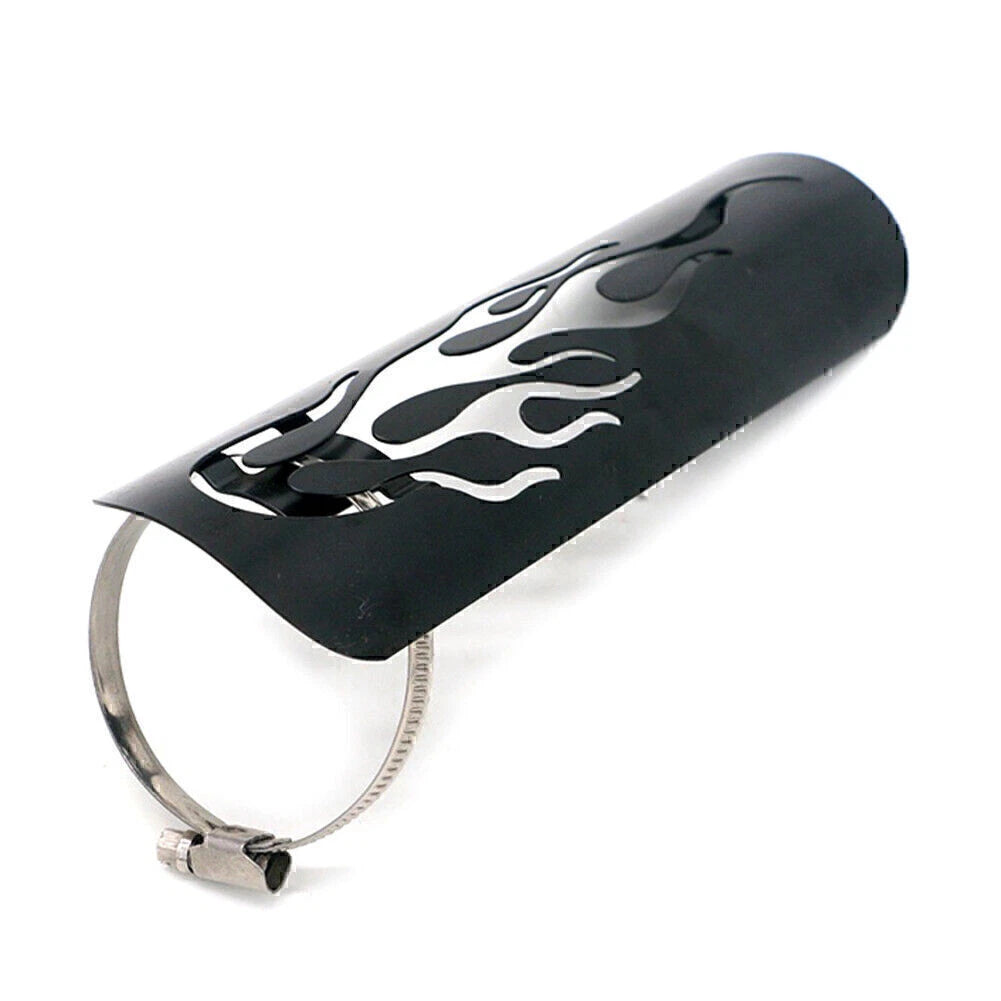 Motor Black Steel Exhaust Muffler Pipe Heat Shield Cover for Universal Car