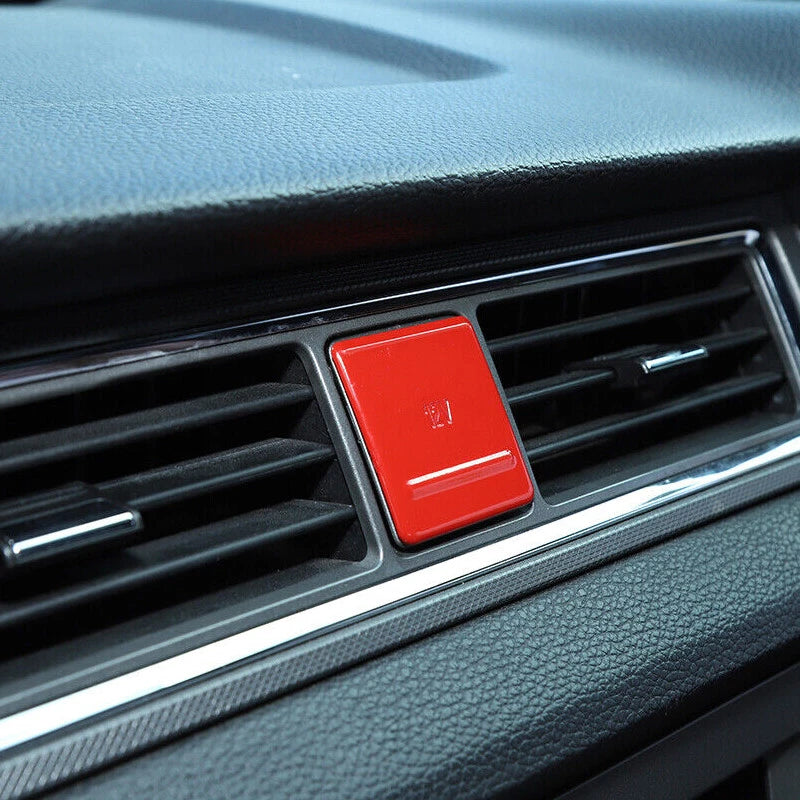 Red Cigarette Lighter Cover Trim for Ford Mustang (2010-2014)