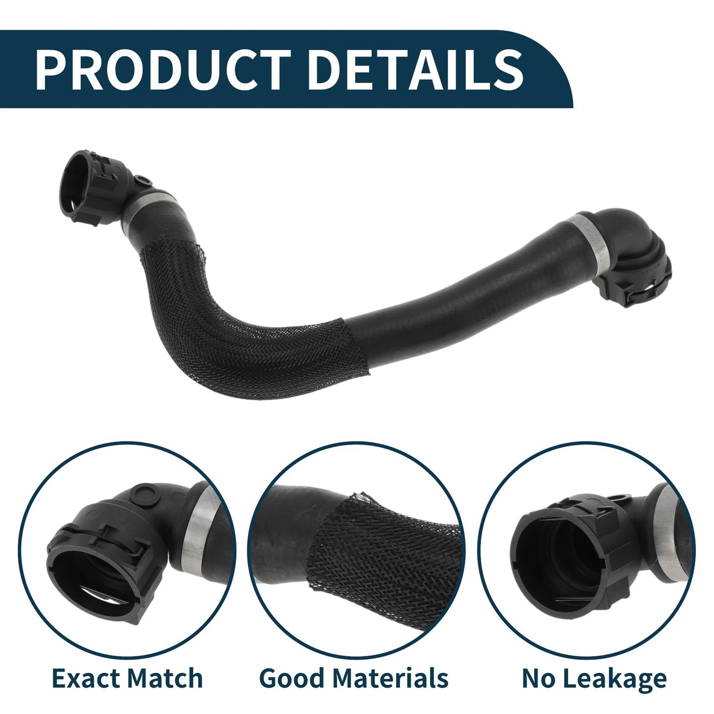 Radiator Hose for BMW X1 2016-2022 Rubber Water Pipe