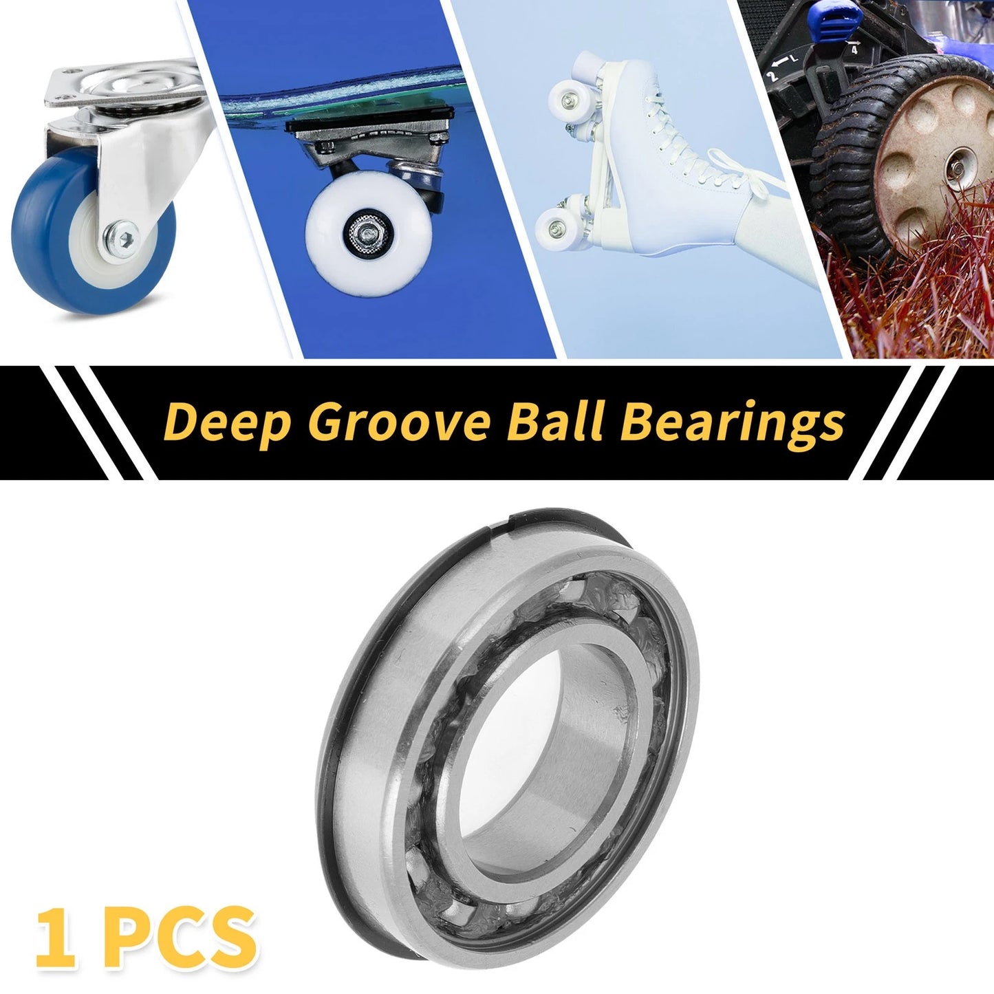 6904NR / 20x37x9mm / Deep Groove Ball Bearings P6 1 Pc for Scooter Skateboard Wheel