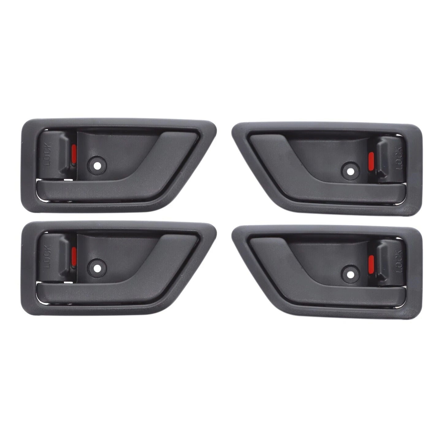 Door Handle Inner 4 x Black Front Rear Left Right for Hyundai Getz (2002–2011)