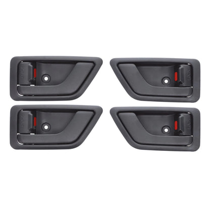 Door Handle Inner 4 x Black Front Rear Left Right for Hyundai Getz (2002–2011)