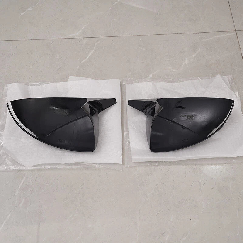 Glossy Black Rear View Side Mirror Cover Trim Caps for Hyundai Sonata (2020-2023)