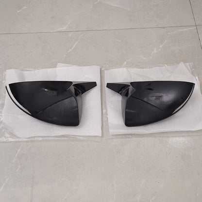 Glossy Black Rear View Side Mirror Cover Trim Caps for Hyundai Sonata (2020-2023)