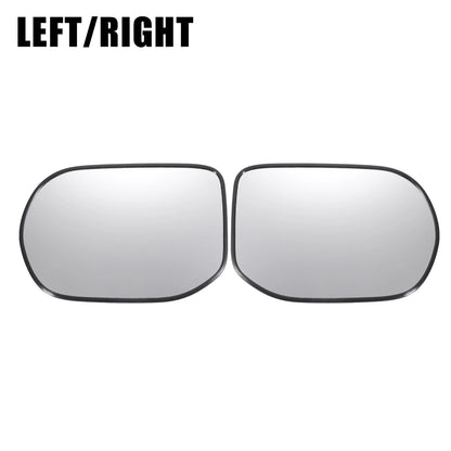 Left Right White Mirror Glass w/ Back Non-heated for Honda Civic (2006-2011)