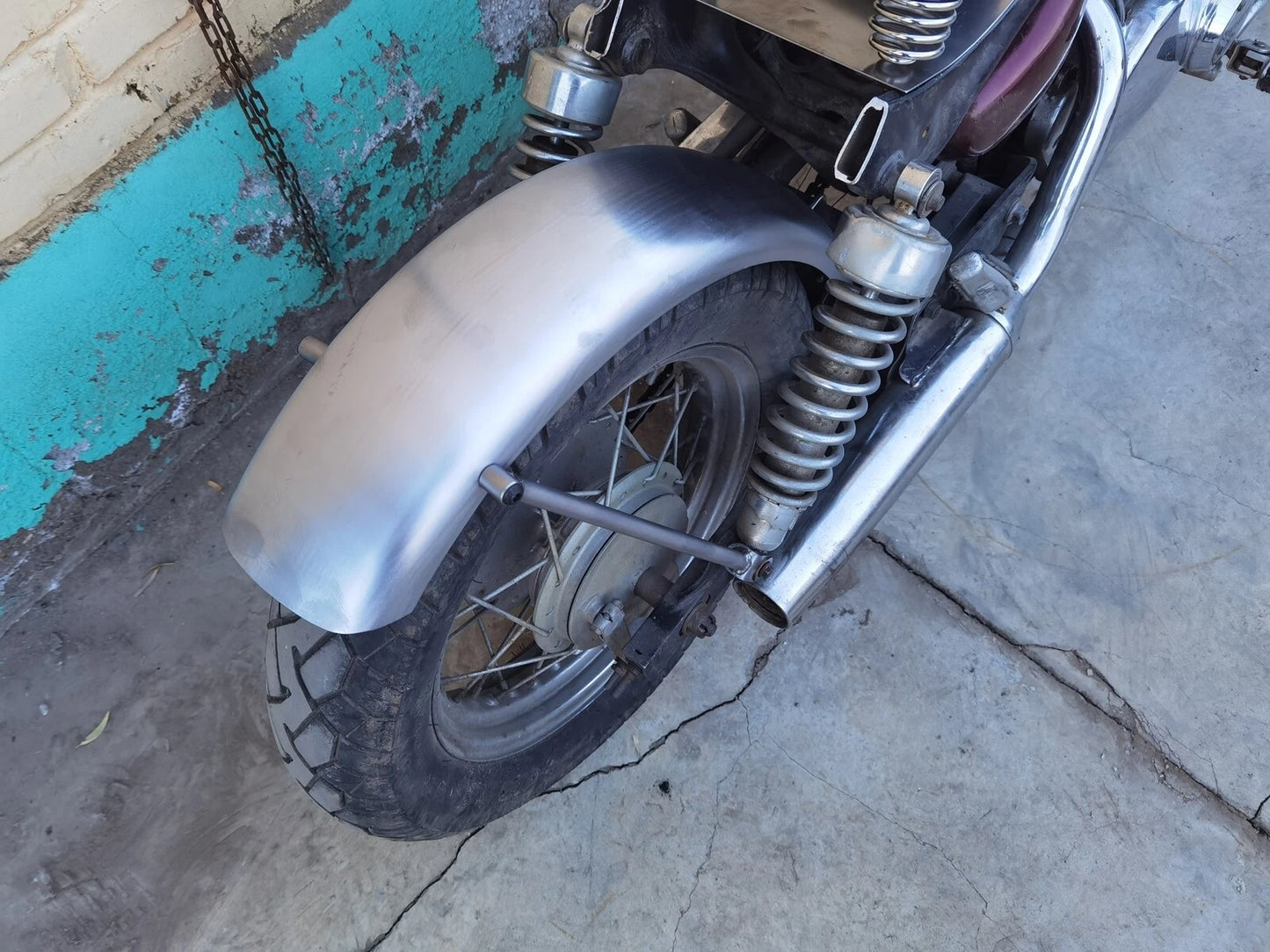 Steel Plate Rear Fender for Yamaha XV250 Virago (1988-2007)