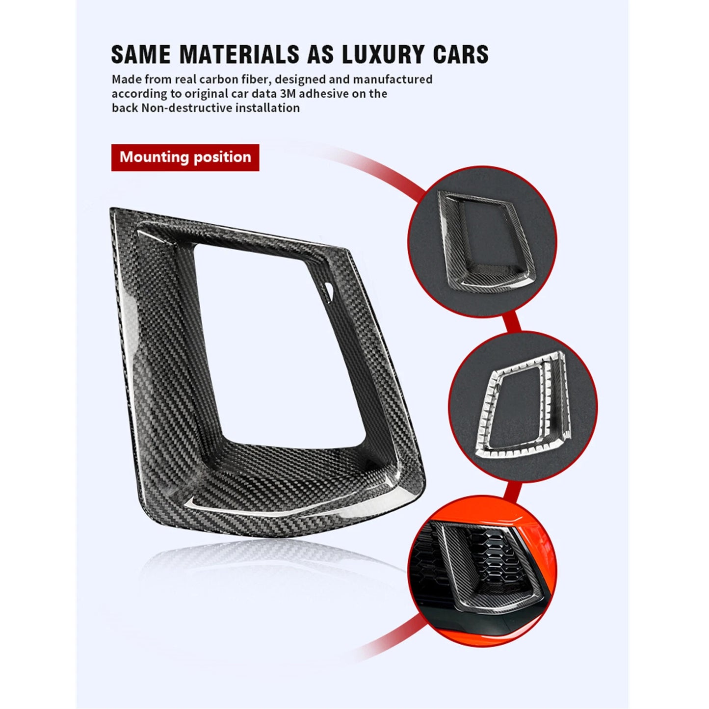 Front Air Vent Trim Covers for Ford Mustang (2024)