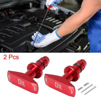 2 x Oil Dipstick Pull Handles for Ford Mustang GT V8 GT500 (2005-2014)