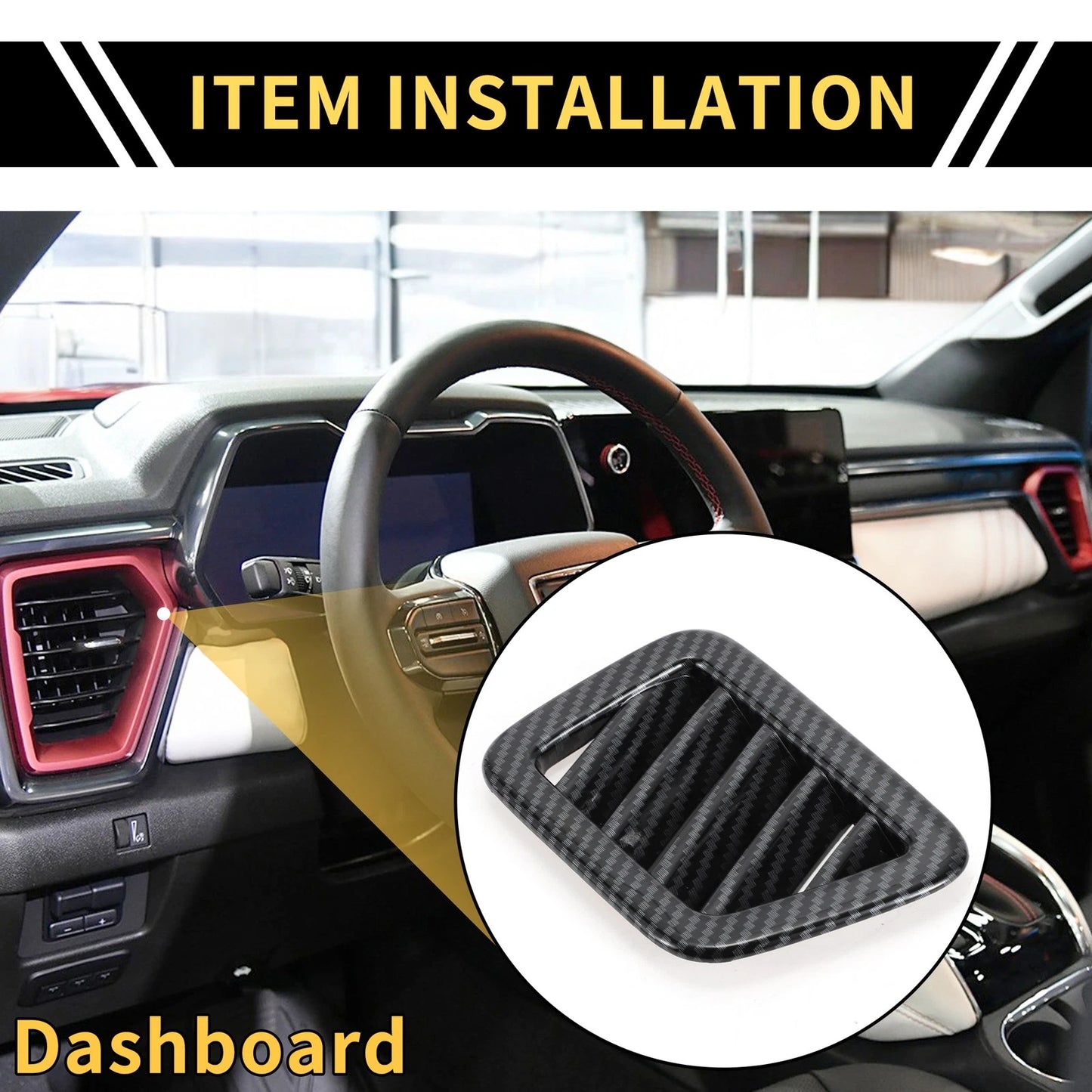 Dashboard Air Vent AC Outlet Cover for Chevy Colorado (23-24)