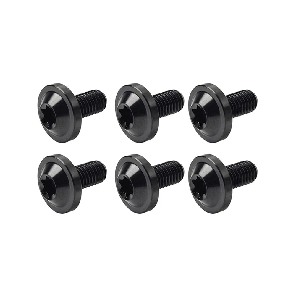 6 x Black Titanium M6x10mm Torx Head Bolts for Bike Motorcycle