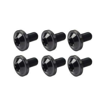 6 x Black Titanium M6x10mm Torx Head Bolts for Bike Motorcycle