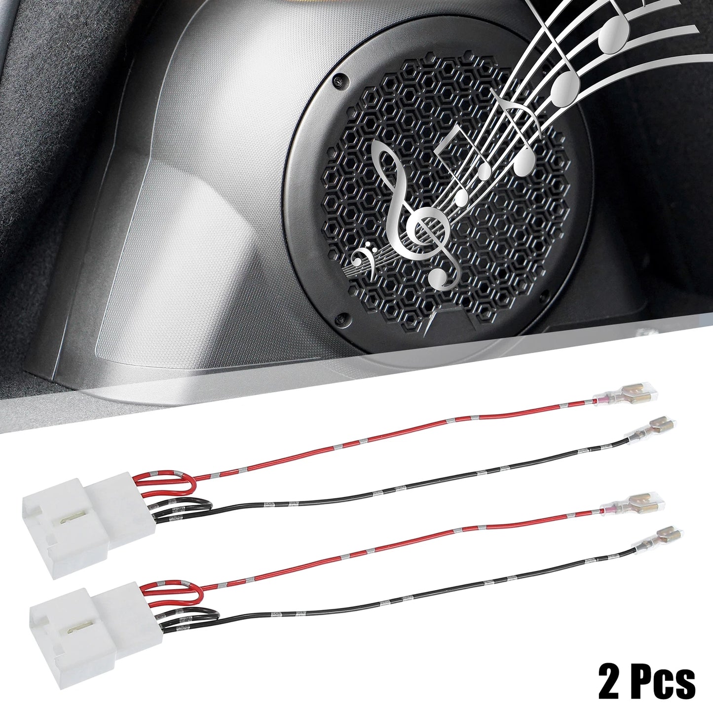 2 x Car Speaker Connector Wire Harness Adapter for Mazda & Ford