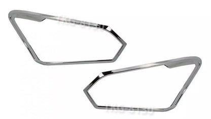 2 x Chrome Headlight Covers for Isuzu D-Max Hilander (2016-2017)