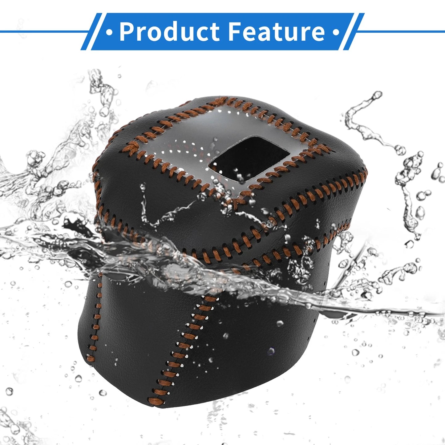 Nissan Rogue Gear Shift Knob Cover 2021-2024 Black Brown Faux Leather