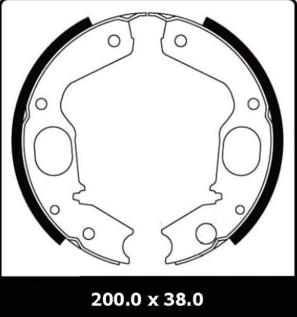 Shoe Overhaul Kit for Mitsubishi Delica Rear Park/Handbrake