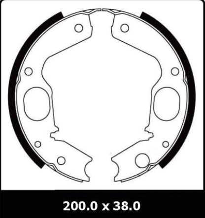 Shoe Overhaul Kit for Mitsubishi Delica Rear Park/Handbrake