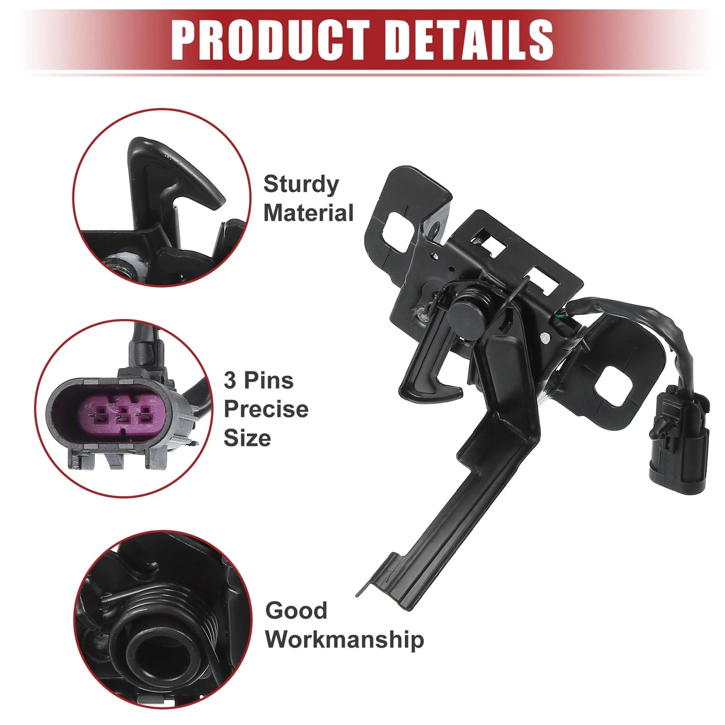 Hood Latch w/ Sensor for Chevrolet Cruze (2012-2016)