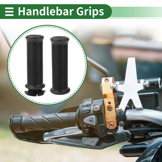 7/8" 22mm Hand Grips Cover Kit TPU Black for Motorcycle