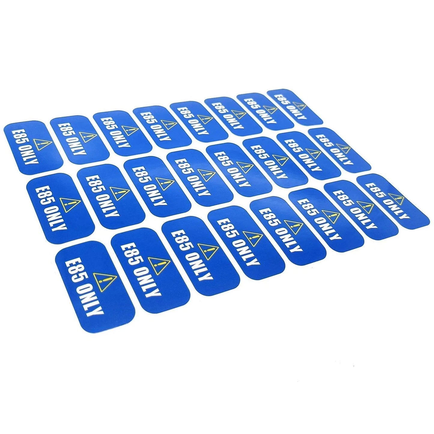E85 Sticker Die Cut Decal Self Adhesive Vinyl for Clean Energy (24 Pcs)