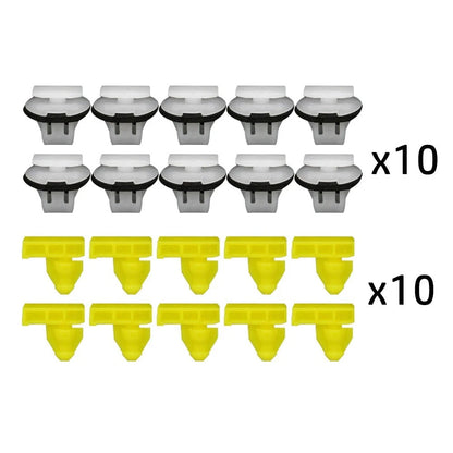 20pcs/set Plastic Moulding Clips for Nissan Juke (2010–2019)