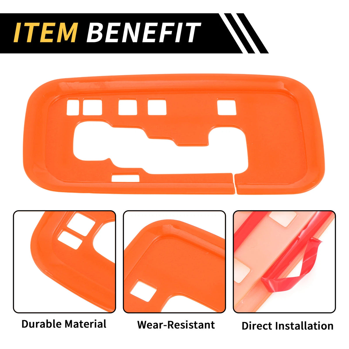 Center Console Gear Shift Frame Cover Trim for Jeep Wrangler JK JKU (2011-2017)