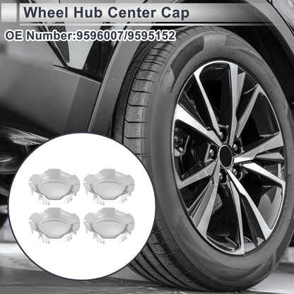 Silver Tone Wheel Hub Cap for Chevrolet Silverado 1500 (2007-2013) 4x