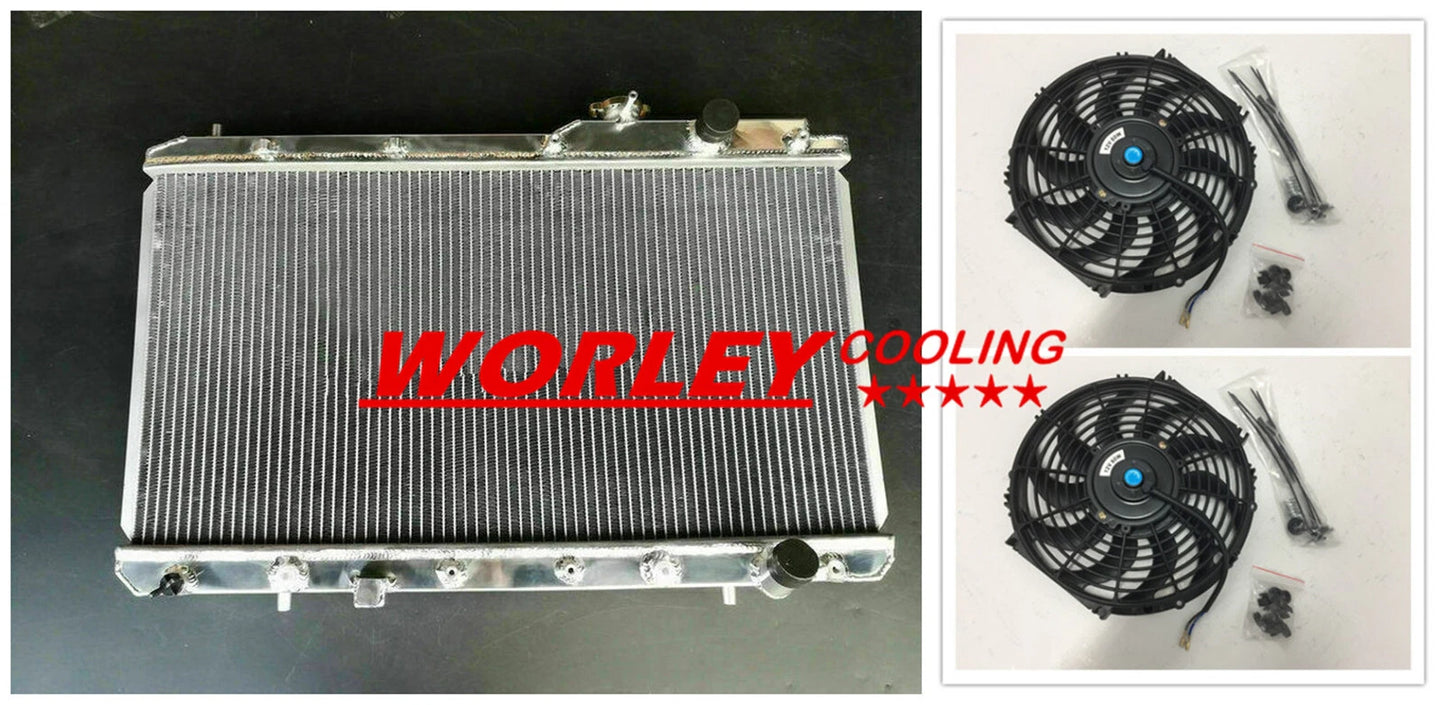 Alu Radiator + Fan for Honda CR-V RD1-RD3 2.0L B20B/B20Z (1997-2001)