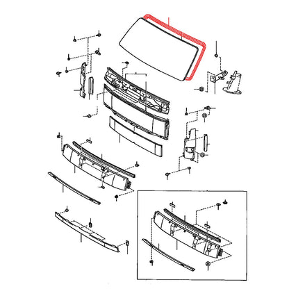 Windshield Weatherstrip for Toyota Dyna 2001-2015