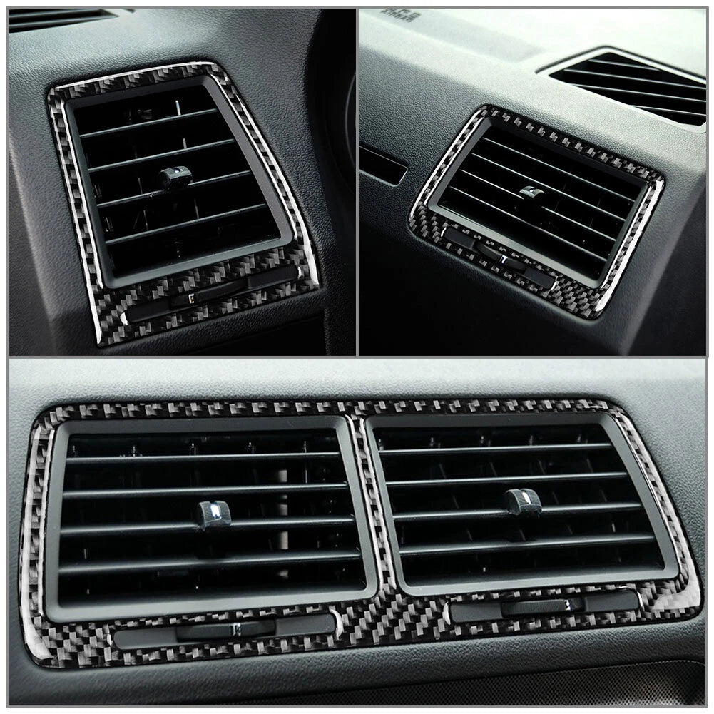 3 x Carbon Fiber Interior Air Vent Outlet Covers for Dodge Challenger (2008-2014)