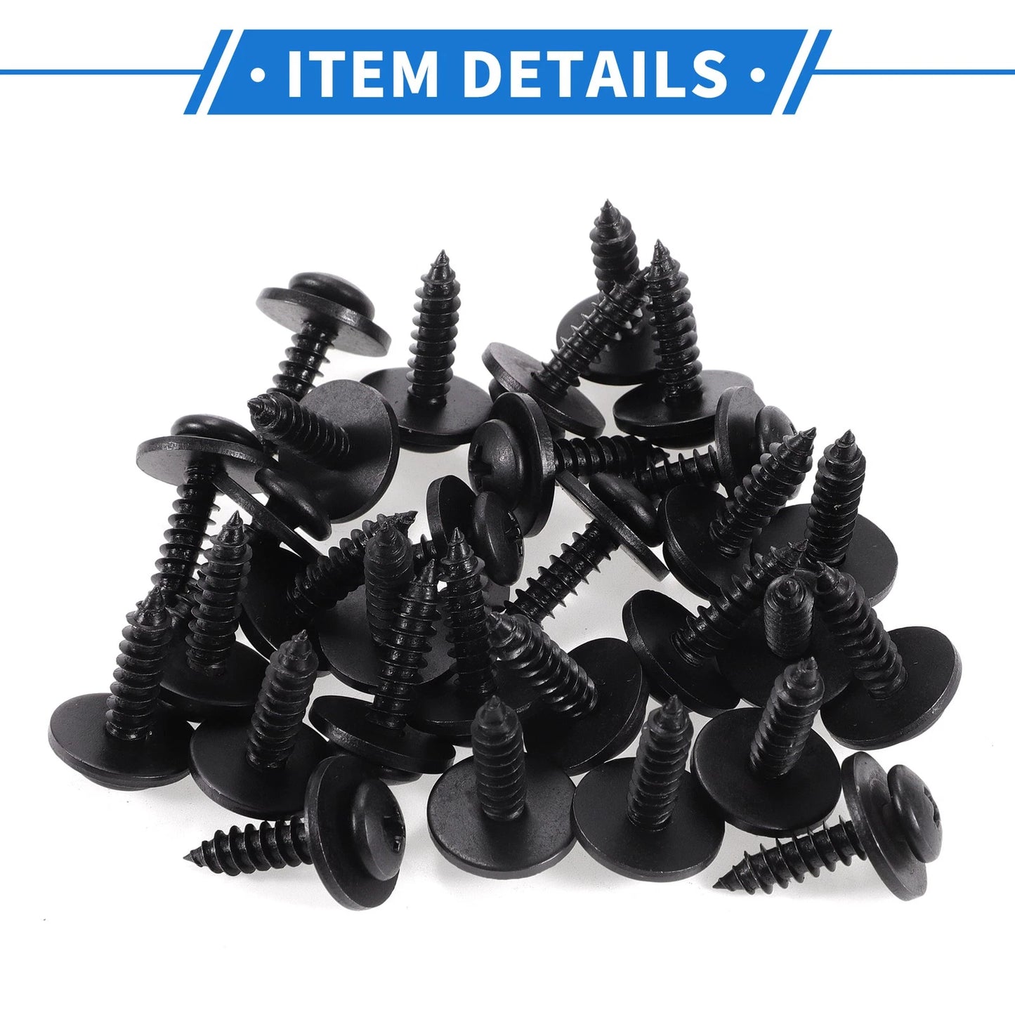 30 x Fender Liner Splash Shield Bumper Cover Screw for Honda Accord (2006-2007)