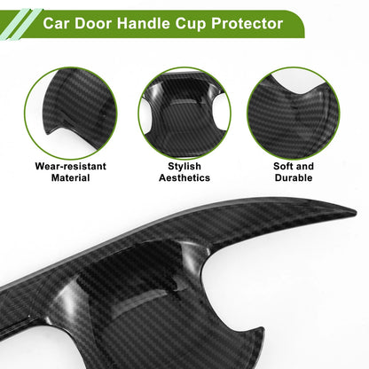 Carbon Fiber Door Handle Cup Protectors for Toyota Camry (2018-2023)