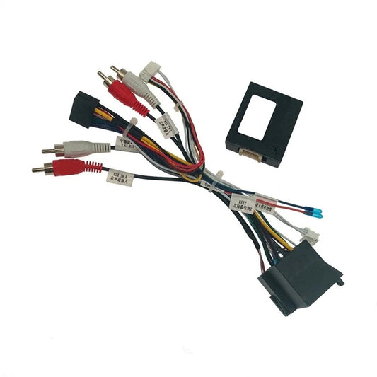 16PIN Stereo Plug Wiring Harness with Canbus Box for Fiat Doblo 500L Bravo