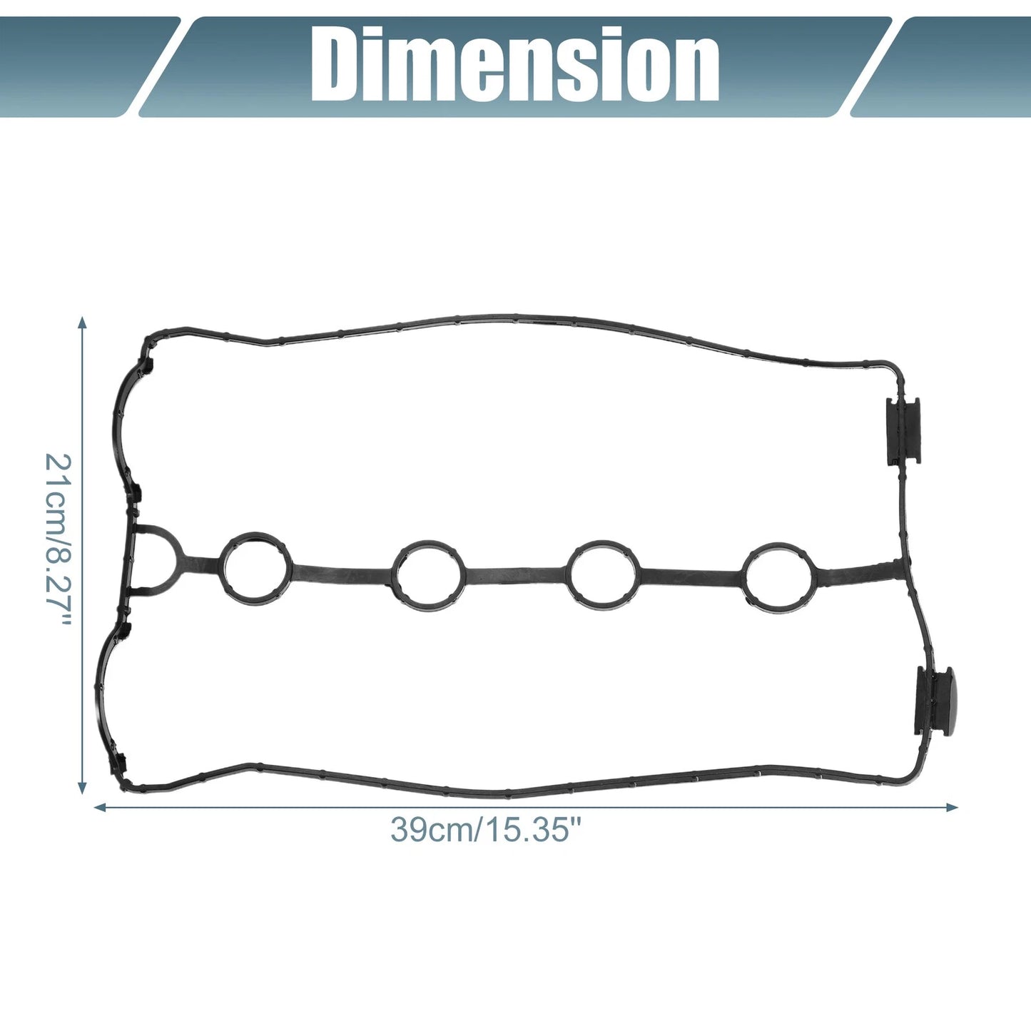 Valve Cover Gaskets for Chevrolet Aveo 1.6L (2004-2008) Black