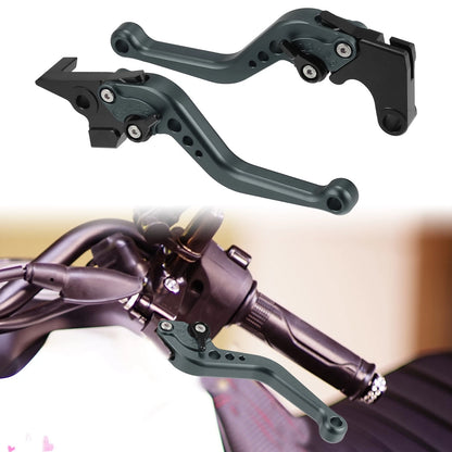 1 Pair Motorcycle Brake Clutch Levers CNC for Yamaha FZ6 Fazer Titanium Tone