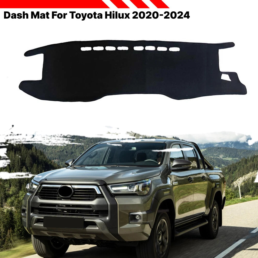Anti-Slip Dash Mat Cover for Toyota Hilux (2020–2024)