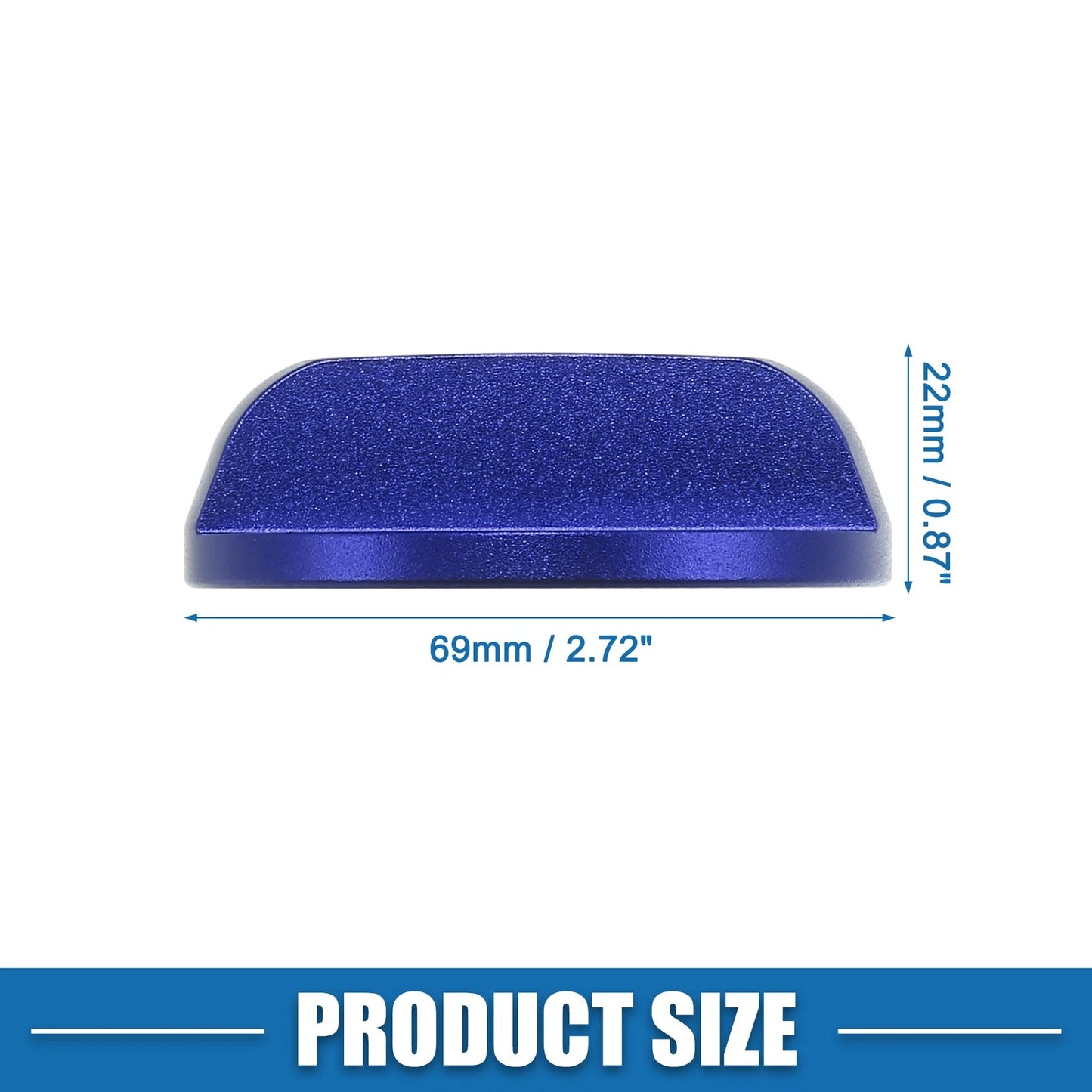 Aluminum Alloy Blue Oil Fuel Cap Decorative Sticker Trim for Subaru Forester