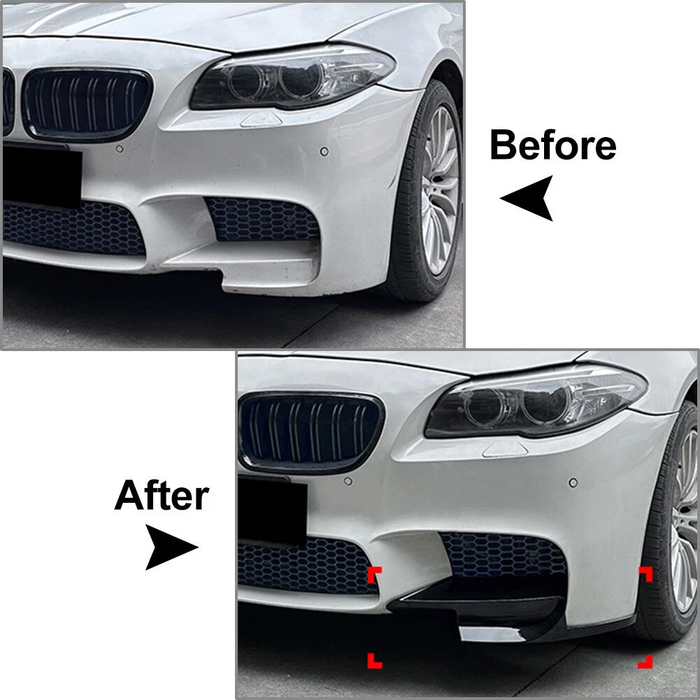 Front Side Corner Splitter Spoilers for BMW 5 Series F10 F11 M5 (2011-2017)
