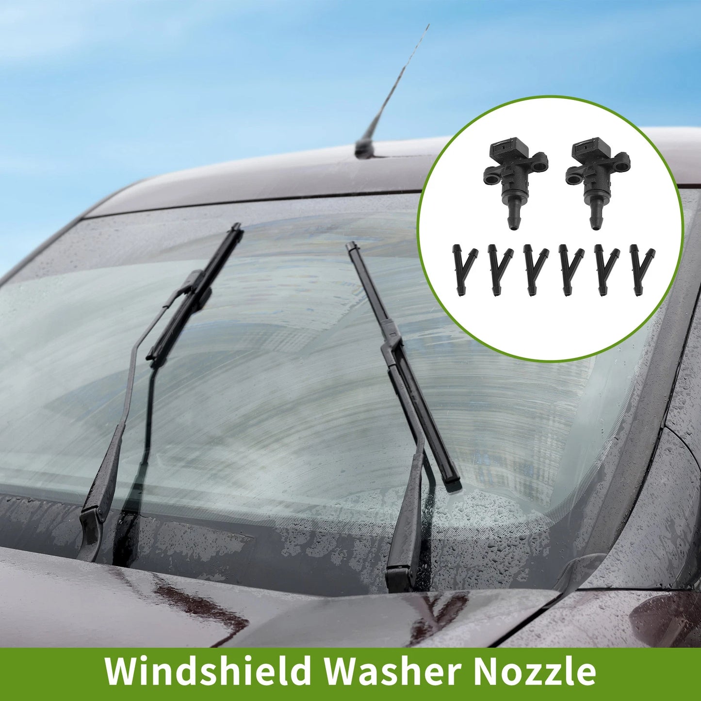 Windshield Washer Nozzle & Hose Connector for Kia