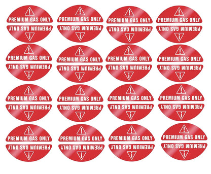 16x Premium Gas Only Sticker Weather Proof for Marine, Boat, Outboard, PWC