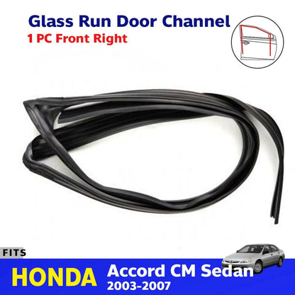 Glass Run Door Channel Rubber Front Right Fits Honda Accord CM5 Sedan 2003-05
