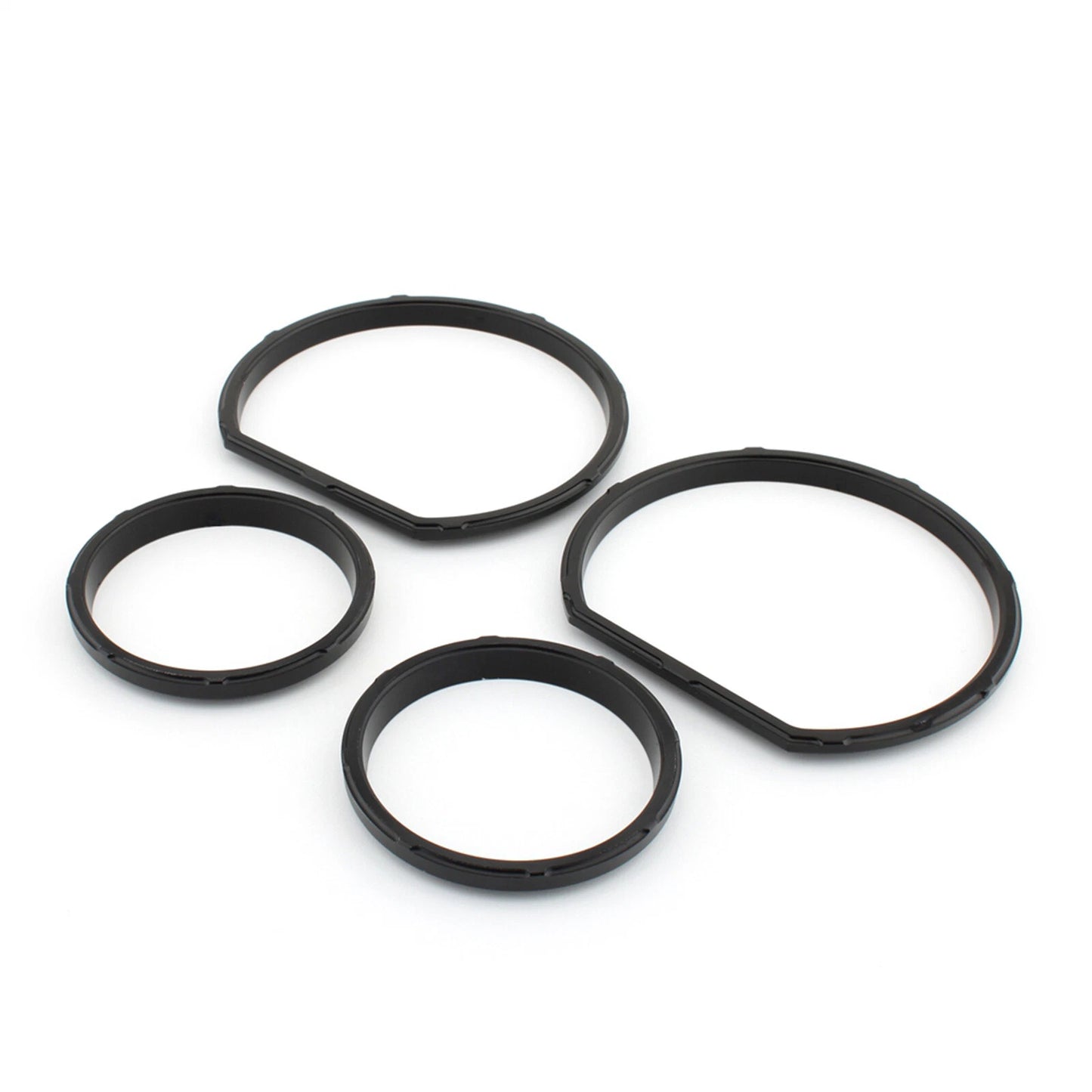 4pcs Black Gauge Bezel Kit for Harley Tri Glide (2014-2023)