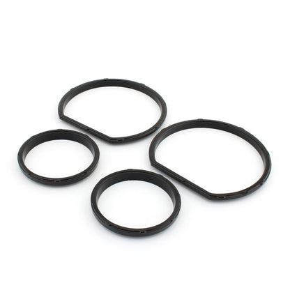 4pcs Black Gauge Bezel Kit for Harley Tri Glide (2014-2023)