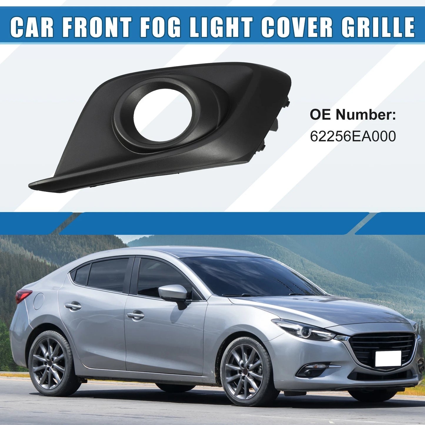 Fog Light Grille Cover Trim for Mazda 3 (2014-2015)