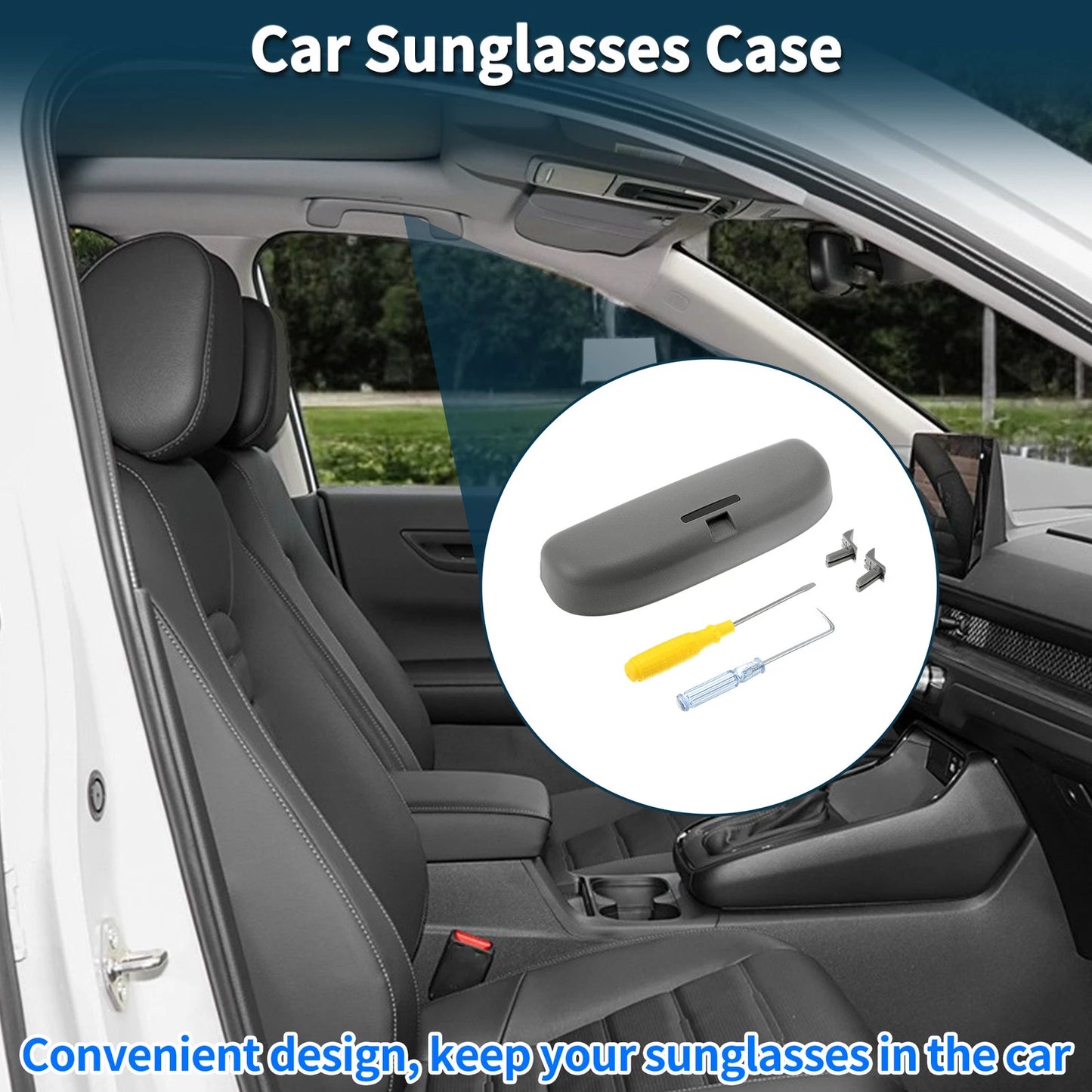 Sunglasses Case for Honda Accord Eyeglasses Holder Storage Box (2018-2023)