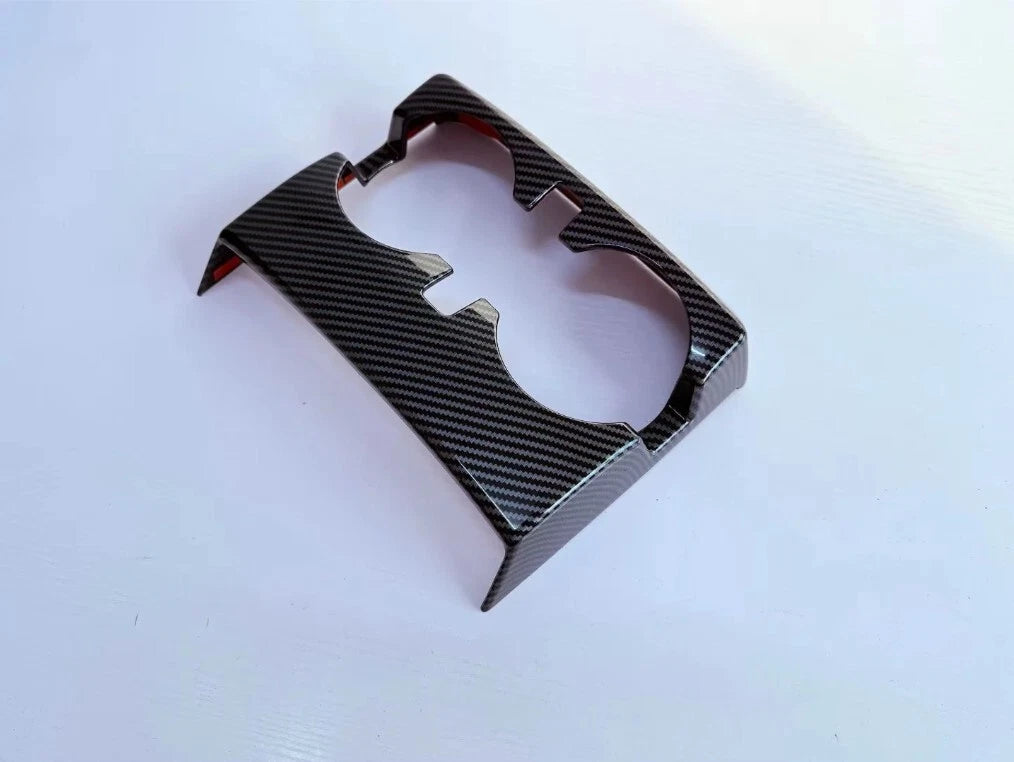 Carbon Fiber Rear Water Cup Holder Frame Cover for Chevrolet Colorado (2023-2025)