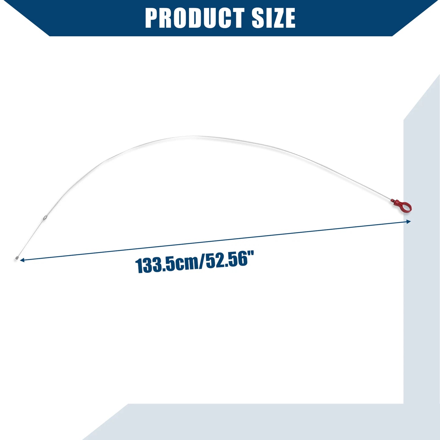 Engine Oil Level Indicator Dipstick for Dodge Durable Metal Red